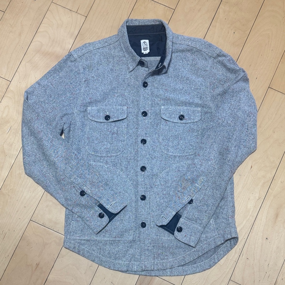 Men's Gray Shirt Jacket